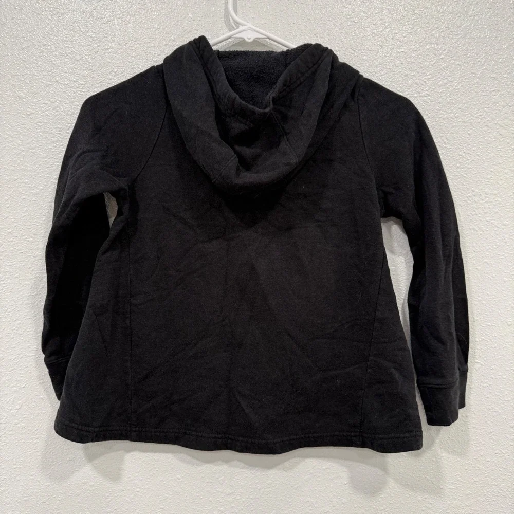 Nike Girls‎ Sportswear Full Zip Hoodie Black Fleece Jacket XS 939459-010